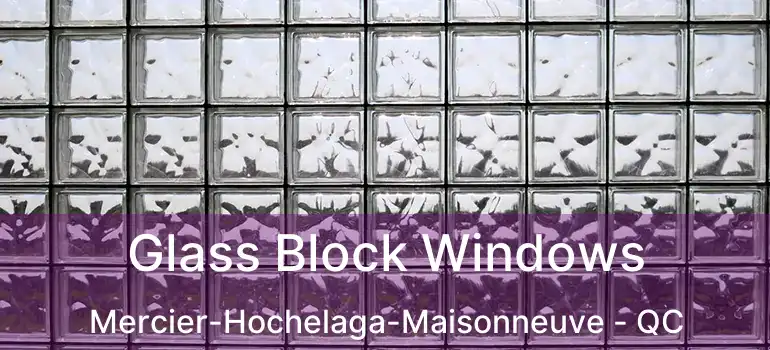  Glass Block Windows Mercier-Hochelaga-Maisonneuve - QC