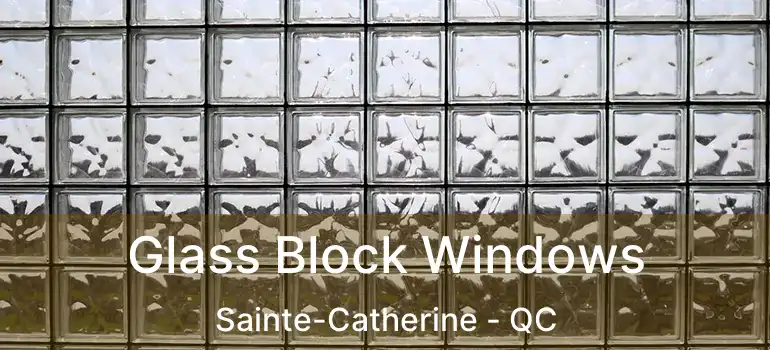  Glass Block Windows Sainte-Catherine - QC