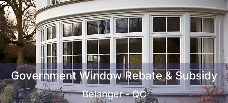  Government Window Rebate & Subsidy Belanger - QC