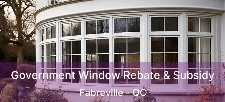  Government Window Rebate & Subsidy Fabreville - QC