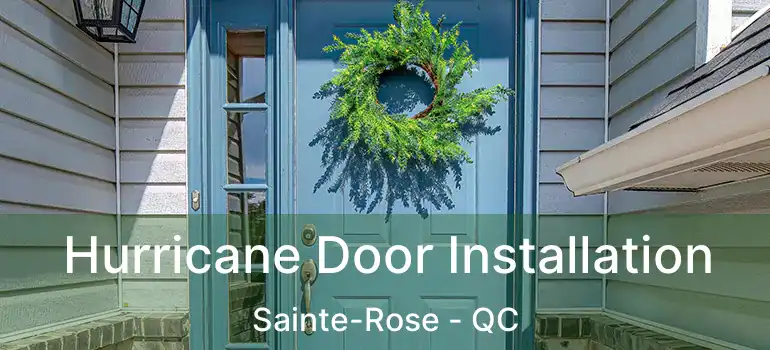  Hurricane Door Installation Sainte-Rose - QC