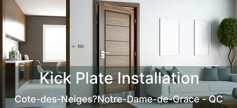  Kick Plate Installation Cote-des-Neiges?Notre-Dame-de-Grace - QC
