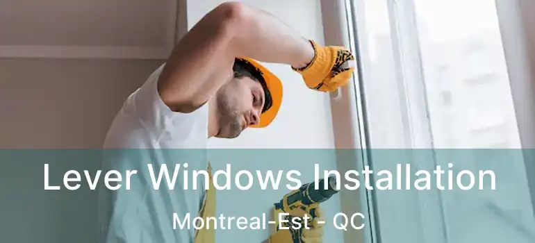  Lever Windows Installation Montreal-Est - QC