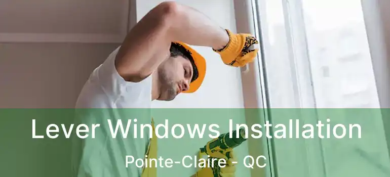  Lever Windows Installation Pointe-Claire - QC