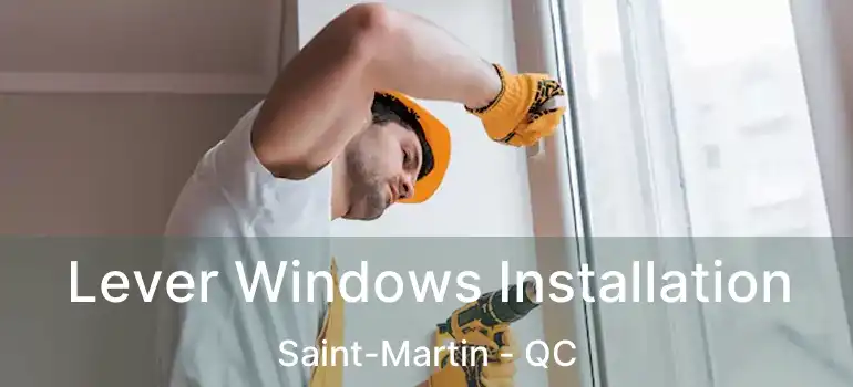  Lever Windows Installation Saint-Martin - QC