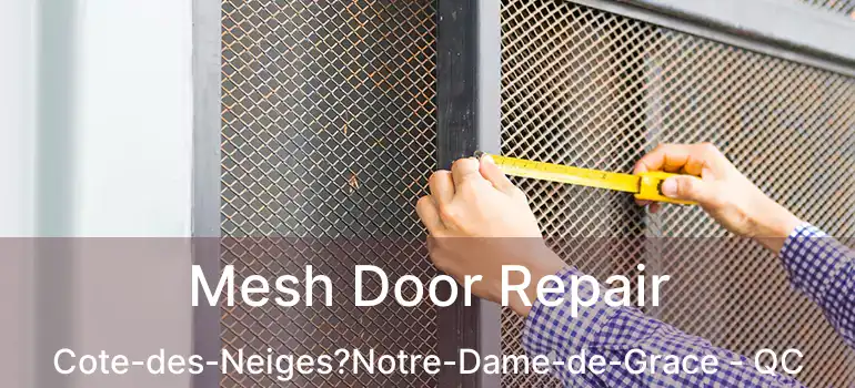  Mesh Door Repair Cote-des-Neiges?Notre-Dame-de-Grace - QC