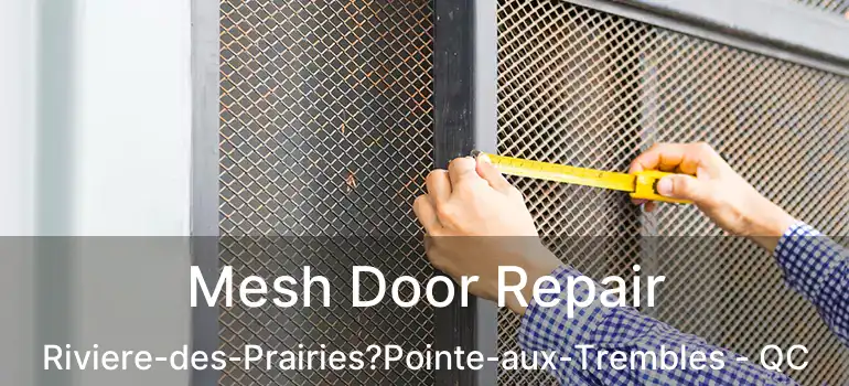  Mesh Door Repair Riviere-des-Prairies?Pointe-aux-Trembles - QC