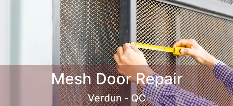  Mesh Door Repair Verdun - QC