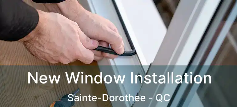  New Window Installation Sainte-Dorothee - QC