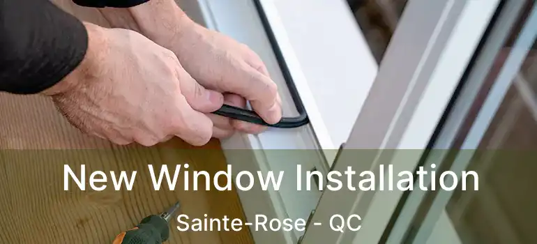  New Window Installation Sainte-Rose - QC