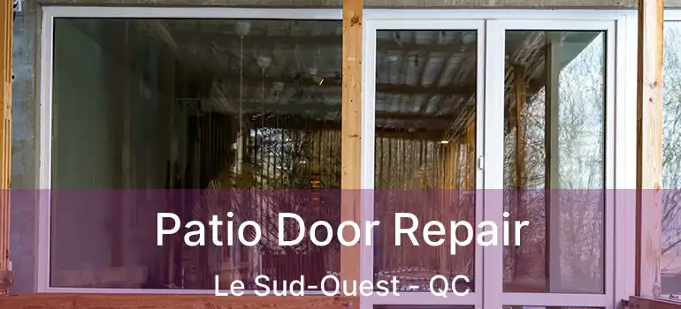  Patio Door Repair Le Sud-Ouest - QC