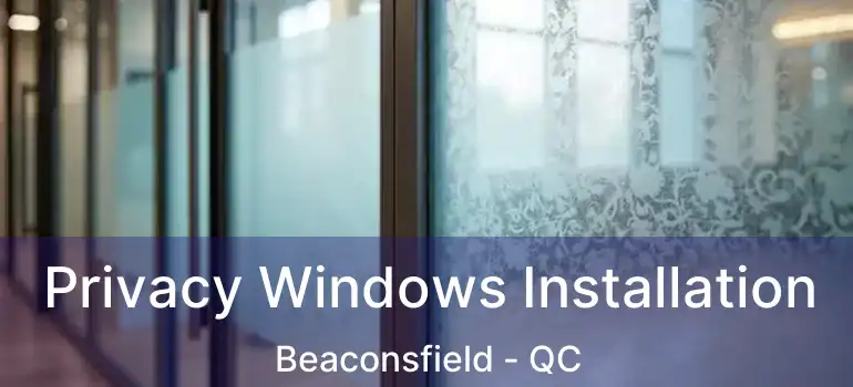  Privacy Windows Installation Beaconsfield - QC