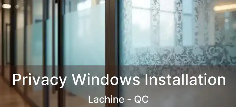  Privacy Windows Installation Lachine - QC