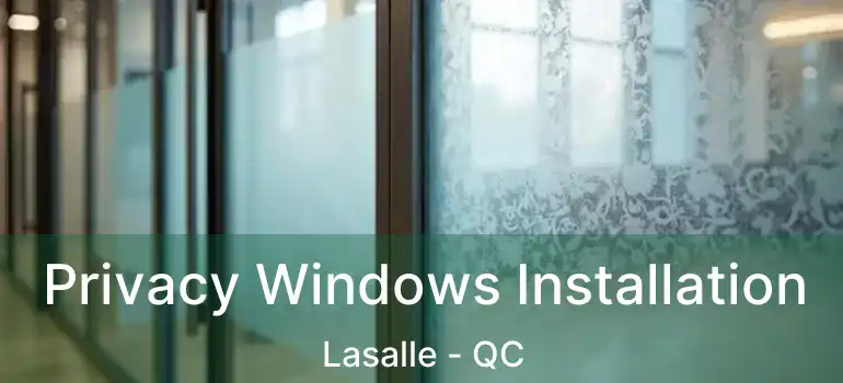  Privacy Windows Installation Lasalle - QC
