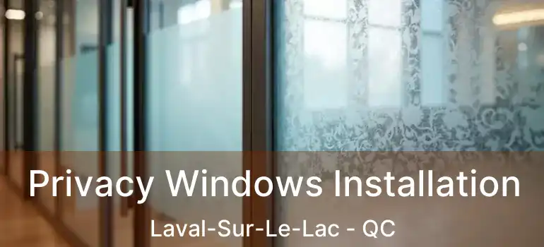  Privacy Windows Installation Laval-Sur-Le-Lac - QC