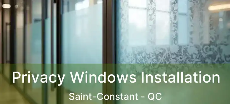  Privacy Windows Installation Saint-Constant - QC