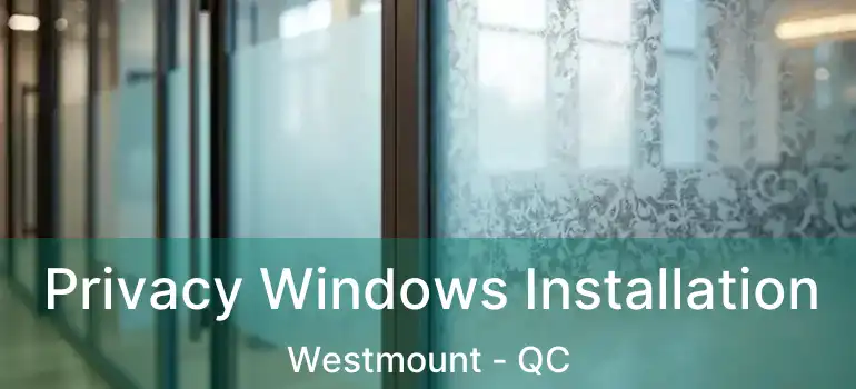  Privacy Windows Installation Westmount - QC