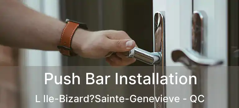 Push Bar Installation L Ile-Bizard?Sainte-Genevieve - QC