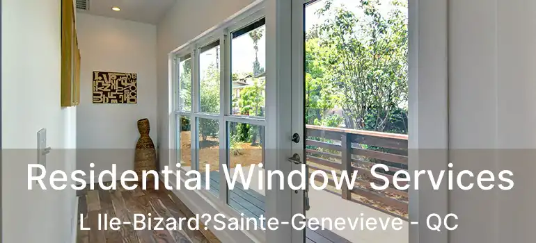  Residential Window Services L Ile-Bizard?Sainte-Genevieve - QC