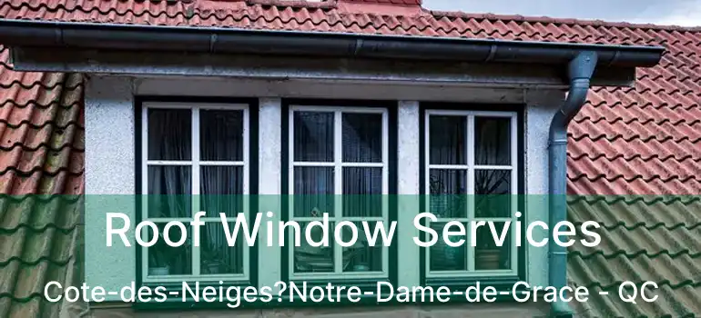  Roof Window Services Cote-des-Neiges?Notre-Dame-de-Grace - QC