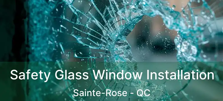  Safety Glass Window Installation Sainte-Rose - QC