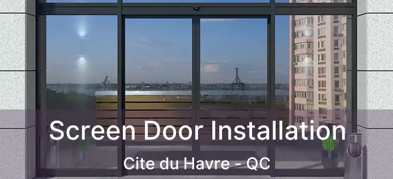  Screen Door Installation Cite du Havre - QC