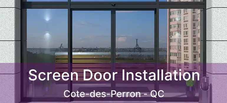  Screen Door Installation Cote-des-Perron - QC