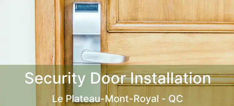  Security Door Installation Le Plateau-Mont-Royal - QC