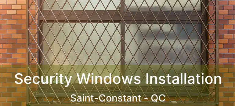  Security Windows Installation Saint-Constant - QC