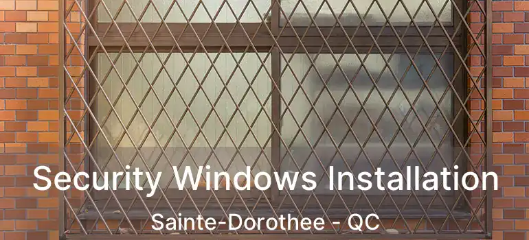  Security Windows Installation Sainte-Dorothee - QC