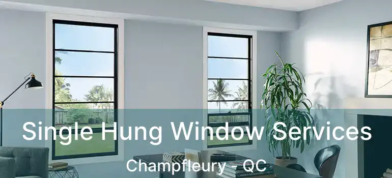  Single Hung Window Services Champfleury - QC