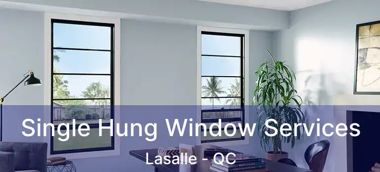  Single Hung Window Services Lasalle - QC