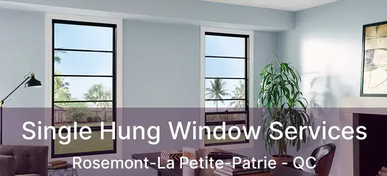  Single Hung Window Services Rosemont-La Petite-Patrie - QC