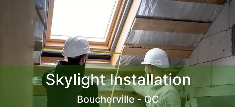  Skylight Installation Boucherville - QC