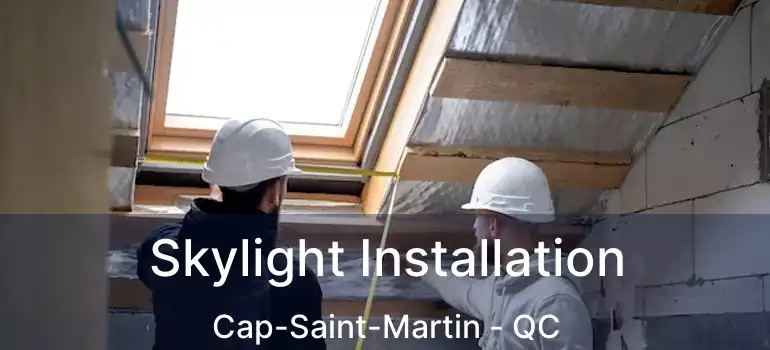  Skylight Installation Cap-Saint-Martin - QC
