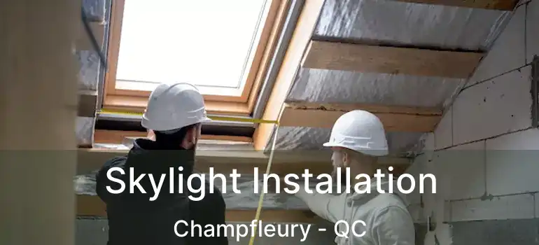  Skylight Installation Champfleury - QC