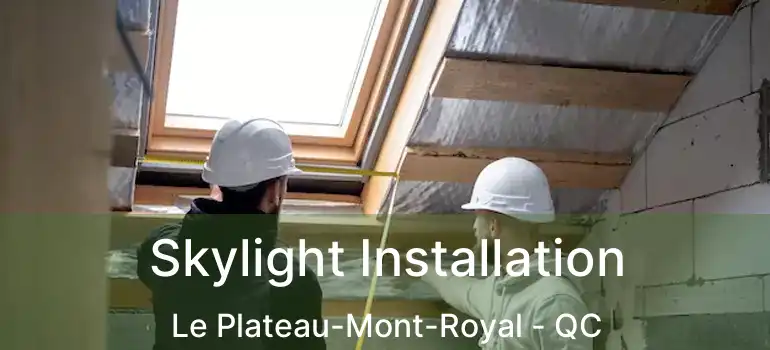  Skylight Installation Le Plateau-Mont-Royal - QC