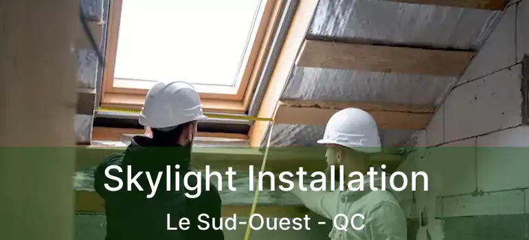  Skylight Installation Le Sud-Ouest - QC