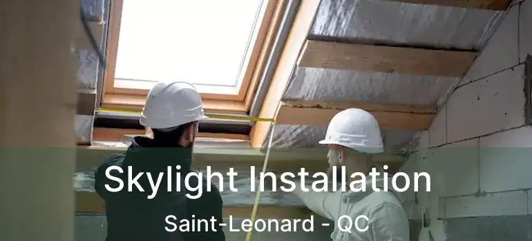  Skylight Installation Saint-Leonard - QC