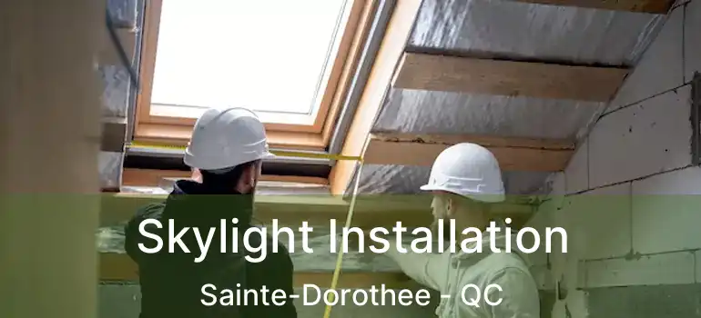  Skylight Installation Sainte-Dorothee - QC