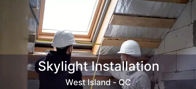  Skylight Installation West Island - QC