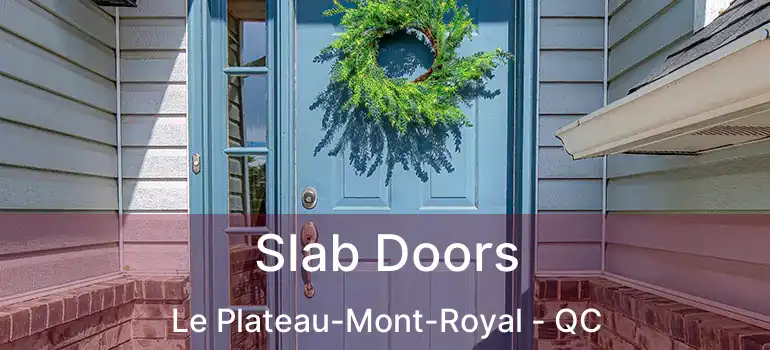  Slab Doors Le Plateau-Mont-Royal - QC