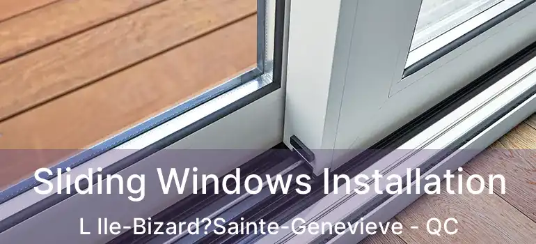  Sliding Windows Installation L Ile-Bizard?Sainte-Genevieve - QC