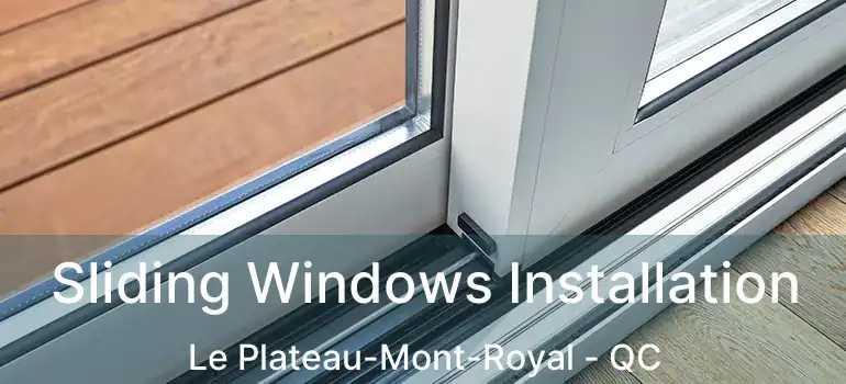  Sliding Windows Installation Le Plateau-Mont-Royal - QC