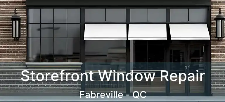  Storefront Window Repair Fabreville - QC