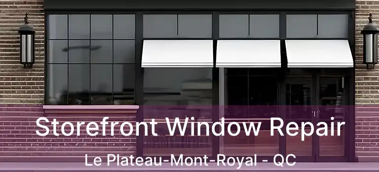  Storefront Window Repair Le Plateau-Mont-Royal - QC
