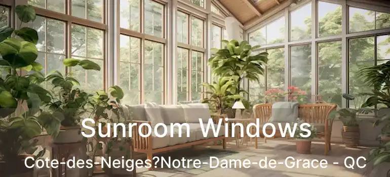  Sunroom Windows Cote-des-Neiges?Notre-Dame-de-Grace - QC