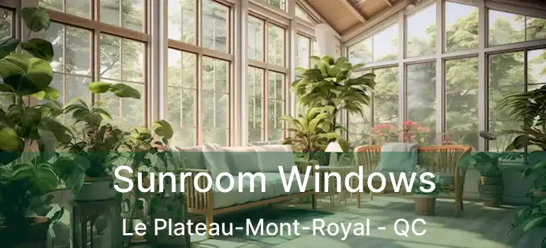  Sunroom Windows Le Plateau-Mont-Royal - QC