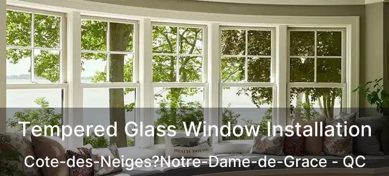 Tempered Glass Window Installation Cote-des-Neiges?Notre-Dame-de-Grace - QC