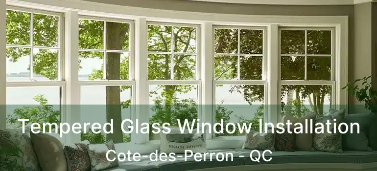  Tempered Glass Window Installation Cote-des-Perron - QC